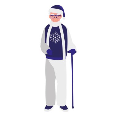 kış giysileri ile şirin dede