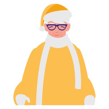 kış giysileri ile şirin dede