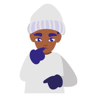 sevimli küçük siyah erkek kış giysileri ile