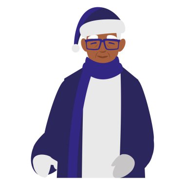 şirin dede kış giysileri ile siyah