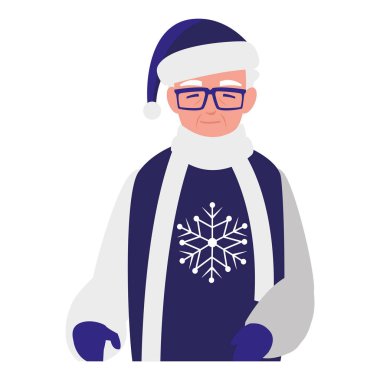 kış giysileri ile şirin dede