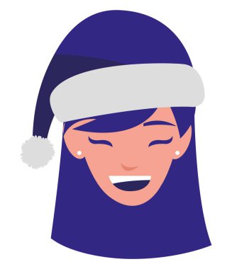 güzel bir kadın baş kış şapka ile