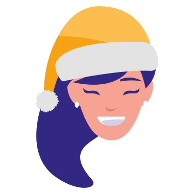 güzel bir kadın baş kış şapka ile