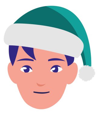 sevimli küçük çocuk kafa kış şapka ile