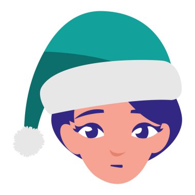 güzel bir kadın baş kış şapka ile