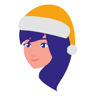 güzel bir kadın baş kış şapka ile