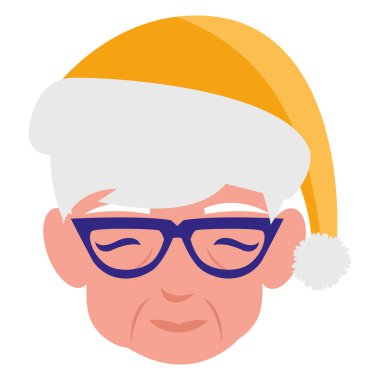 sevimli Büyükanne kafa kış şapka ile