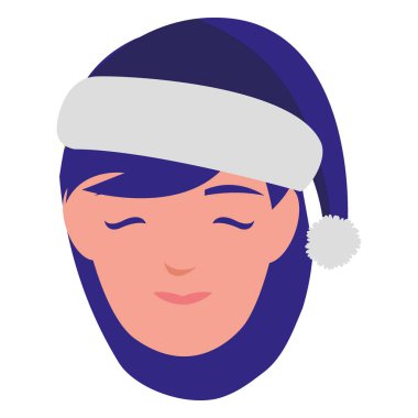 güzel bir kadın baş kış şapka ile