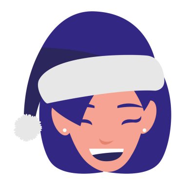 güzel bir kadın baş kış şapka ile