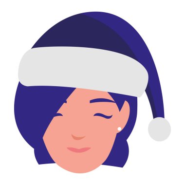 güzel bir kadın baş kış şapka ile