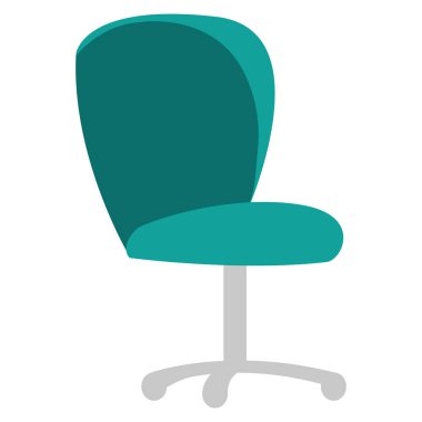 ofis sandalye izole simgesi
