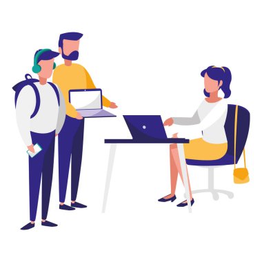 Genç iş adamları office karakter