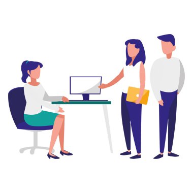 Genç iş adamları office karakter