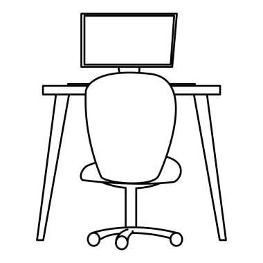 ofis çalışma masası ve Masaüstü sahne ile