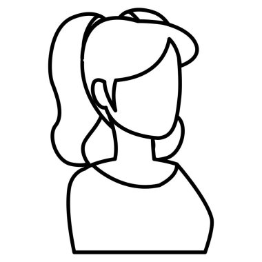 Genç kadın modelleme karakter