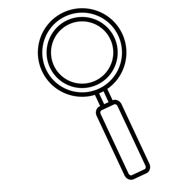 Het vergrootglaspictogram Zoeken — Stockvector