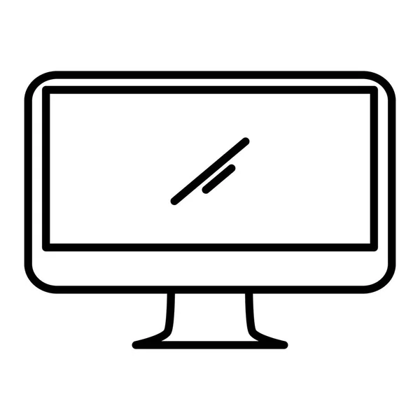 Computerbildschirm isoliert — Stockvektor
