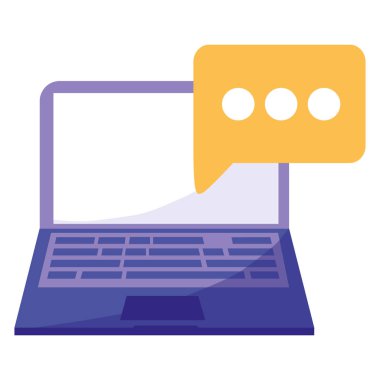 dizüstü bilgisayarınızla konuşma balonu