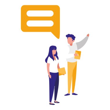 Genç Çift karakter konuşuyor