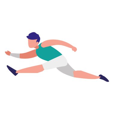 Genç adam pratik exercice