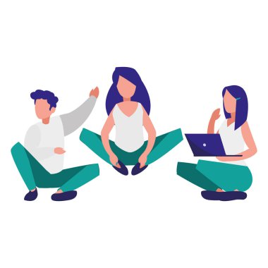 Gençler rahatlatıcı kat