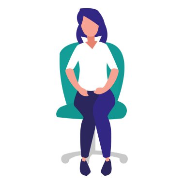 koltukta oturan genç kadın