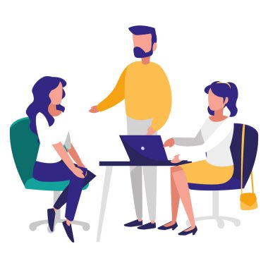 bir grup insan işyerinde