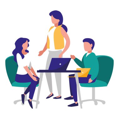 bir grup insan işyerinde