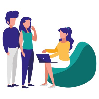 bir grup insan işyerinde