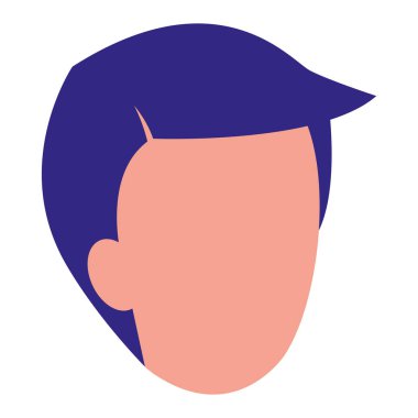 genç adam baş avatar karakter