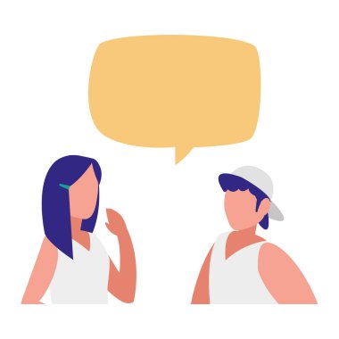 Genç Çift karakter konuşuyor