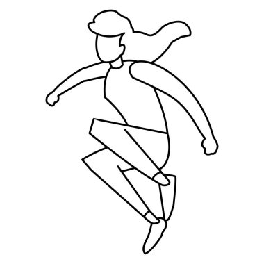 Genç kadın pratik exercice