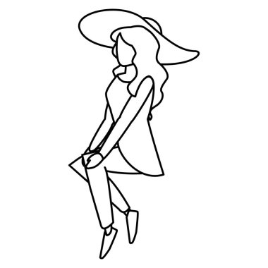 Genç kadın modelleme karakter