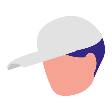 genç adam baş avatar karakter