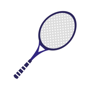 Tenis raketi izole simgesi