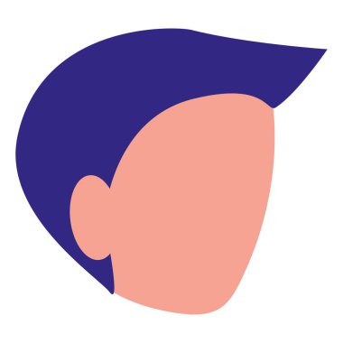 genç adam baş avatar karakter