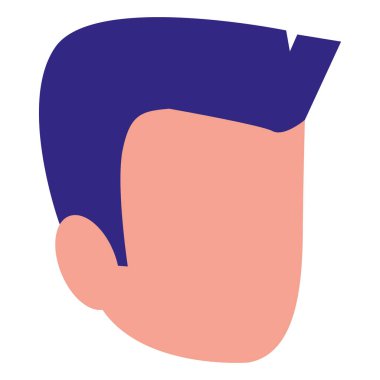 genç adam baş avatar karakter