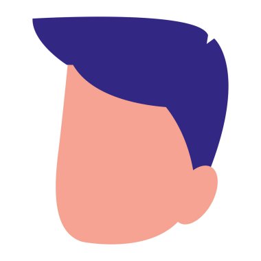 genç adam baş avatar karakter