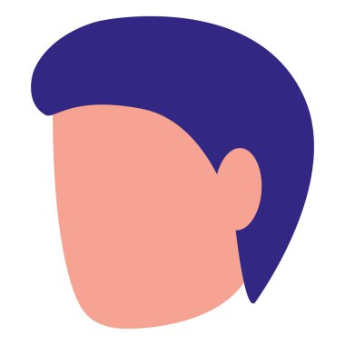 genç adam baş avatar karakter