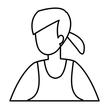 Genç kadın modelleme karakter