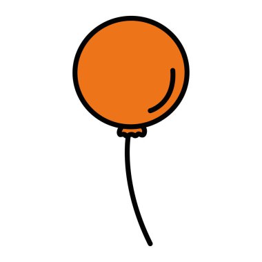 balon helyum izole simgesi