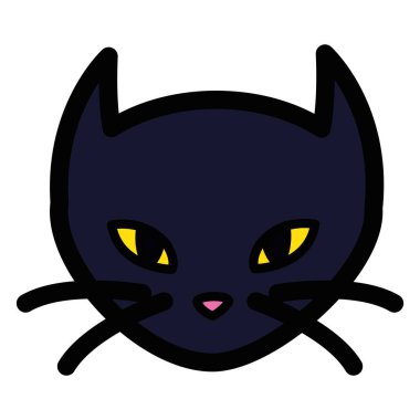 Cadılar Bayramı kara kedi karakteri