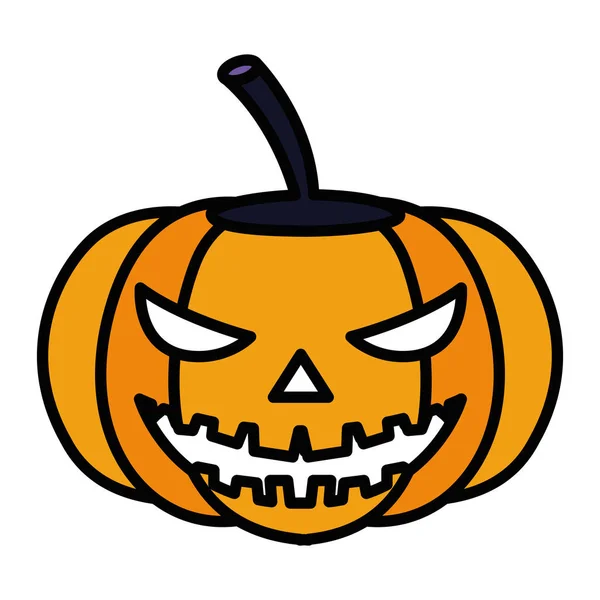 Feliz carácter de calabaza de Halloween — Archivo Imágenes Vectoriales