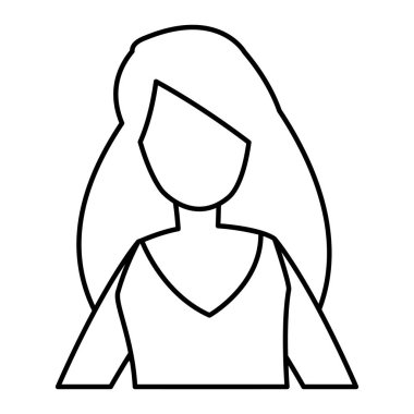 Genç kadın modelleme karakter