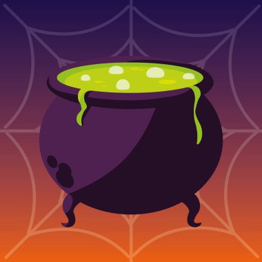 mutlu Cadılar Bayramı kazan simgesi