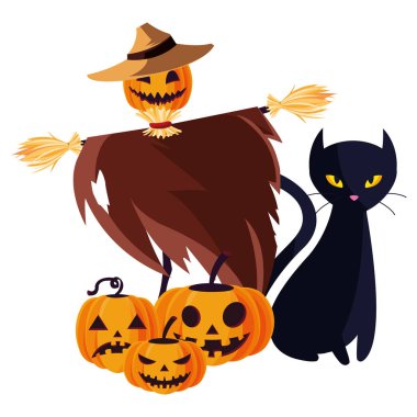 Cadılar Bayramı korkuluk karakter simgesi