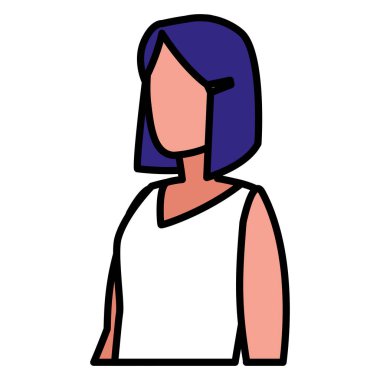 Genç kadın modelleme karakter