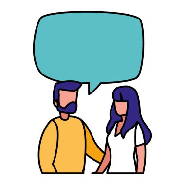 Genç Çift karakter konuşuyor