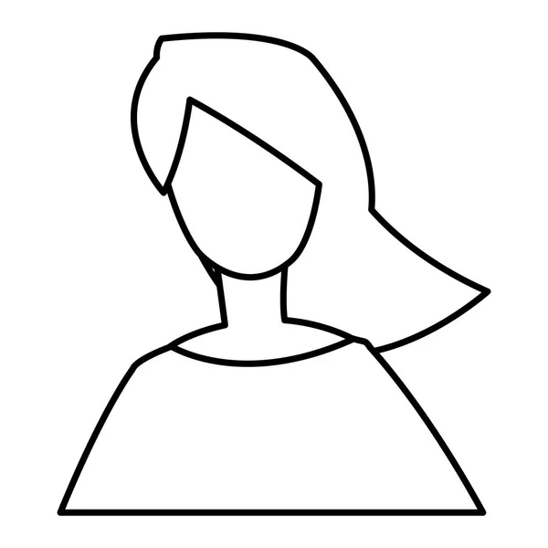 Персонаж молодой женщины-модели — стоковый вектор