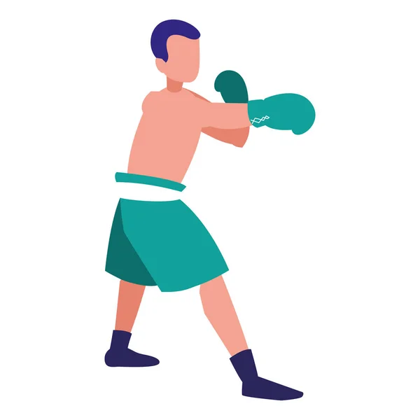 Boxer formazione avatar personaggio — Vettoriale Stock